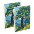 thumbnail image 1 of FORMRS 1-Subject Spiral Notebook 8" x 5" College Ruled 60 Refillable Sheet A5 Hard Cover, 2 Pack, Blue Mountain, 1 of 7