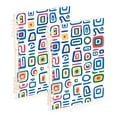 thumbnail image 1 of FORMRS 1-Subject Spiral Notebook 8" x 5" College Ruled 60 Refillable Sheet A5 Hard Cover, 2 Pack, Blue Retro Pattern, 1 of 7