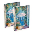thumbnail image 1 of FORMRS 1-Subject Spiral Notebook 8" x 5" College Ruled 60 Refillable Sheet A5 Hard Cover, 2 Pack, Blue Sea, 1 of 7