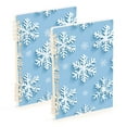 thumbnail image 1 of FORMRS 1-Subject Spiral Notebook 8" x 5" College Ruled 60 Refillable Sheet A5 Hard Cover, 2 Pack, Blue Snowflake, 1 of 7
