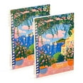 thumbnail image 1 of FORMRS 1-Subject Spiral Notebook 8" x 5" College Ruled 60 Refillable Sheet A5 Hard Cover, 2 Pack, Blue Window, 1 of 7