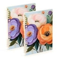 thumbnail image 1 of FORMRS 1-Subject Spiral Notebook 8" x 5" College Ruled 60 Refillable Sheet A5 Hard Cover, 2 Pack, Bright Flowers, 1 of 7