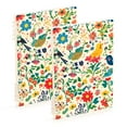 thumbnail image 1 of FORMRS 1-Subject Spiral Notebook 8" x 5" College Ruled 60 Refillable Sheet A5 Hard Cover, 2 Pack, Cartoon Animals, 1 of 7
