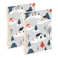 thumbnail image 1 of FORMRS 1-Subject Spiral Notebook 8" x 5" College Ruled 60 Refillable Sheet A5 Hard Cover, 2 Pack, Cartoon Blue Houses, 1 of 7