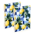 thumbnail image 1 of FORMRS 1-Subject Spiral Notebook 8" x 5" College Ruled 60 Refillable Sheet A5 Hard Cover, 2 Pack, Cartoon Lemon Leaves, 1 of 7