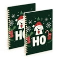 thumbnail image 1 of FORMRS 1-Subject Spiral Notebook 8" x 5" College Ruled 60 Refillable Sheet A5 Hard Cover, 2 Pack, Christmas Dog, 1 of 7