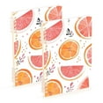 thumbnail image 1 of FORMRS 1-Subject Spiral Notebook 8" x 5" College Ruled 60 Refillable Sheet A5 Hard Cover, 2 Pack, Citrus Slice, 1 of 7