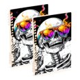 thumbnail image 1 of FORMRS 1-Subject Spiral Notebook 8" x 5" College Ruled 60 Refillable Sheet A5 Hard Cover, 2 Pack, Colorful Glasses, 1 of 7