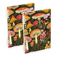 thumbnail image 1 of FORMRS 1-Subject Spiral Notebook 8" x 5" College Ruled 60 Refillable Sheet, 2 Pack, Colorful Mushroom, 1 of 7