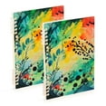 thumbnail image 1 of FORMRS 1-Subject Spiral Notebook 8" x 5" College Ruled 60 Refillable Sheet, 2 Pack, Colorful Plants, 1 of 7