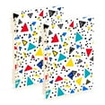 thumbnail image 1 of FORMRS 1-Subject Spiral Notebook 8" x 5" College Ruled 60 Refillable Sheet A5 Hard Cover, 2 Pack, Colorful Triangles, 1 of 7