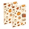 thumbnail image 1 of FORMRS 1-Subject Spiral Notebook 8" x 5" College Ruled 60 Refillable Sheet A5 Hard Cover, 2 Pack, Fall Beige Pumpkin, 1 of 7