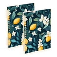thumbnail image 1 of FORMRS 1-Subject Spiral Notebook 8" x 5" College Ruled 60 Refillable Sheet, 2 Pack, Floral Lemon, 1 of 7