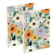 thumbnail image 1 of FORMRS 1-Subject Spiral Notebook 8" x 5" College Ruled 60 Refillable Sheet A5 Hard Cover, 2 Pack, Floral Pattern, 1 of 7