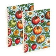 thumbnail image 1 of FORMRS 1-Subject Spiral Notebook 8" x 5" College Ruled 60 Refillable Sheet A5 Hard Cover, 2 Pack, Floral Tomatoes, 1 of 7