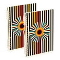 thumbnail image 1 of FORMRS 1-Subject Spiral Notebook 8" x 5" College Ruled 60 Refillable Sheet A5 Hard Cover, 2 Pack, Geometric Stripes, 1 of 7
