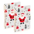 thumbnail image 1 of FORMRS 1-Subject Spiral Notebook 8" x 5" College Ruled 60 Refillable Sheet A5 Hard Cover, 2 Pack, Gray Christmas Santa, 1 of 7