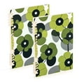 thumbnail image 1 of FORMRS 1-Subject Spiral Notebook 8" x 5" College Ruled 60 Refillable Sheet A5 Hard Cover, 2 Pack, Gray Floral, 1 of 7