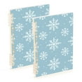 thumbnail image 1 of FORMRS 1-Subject Spiral Notebook 8" x 5" College Ruled 60 Refillable Sheet A5 Hard Cover, 2 Pack, Gray Snowflake, 1 of 7