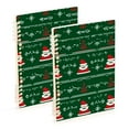 thumbnail image 1 of FORMRS 1-Subject Spiral Notebook 8" x 5" College Ruled 60 Refillable Sheet A5 Hard Cover, 2 Pack, Green Christmas Trees, 1 of 7