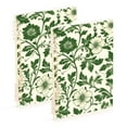thumbnail image 1 of FORMRS 1-Subject Spiral Notebook 8" x 5" College Ruled 60 Refillable Sheet A5 Hard Cover, 2 Pack, Green Floral, 1 of 7