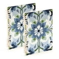 thumbnail image 1 of FORMRS 1-Subject Spiral Notebook 8" x 5" College Ruled 60 Refillable Sheet A5 Hard Cover, 2 Pack, Green Floral, 1 of 7