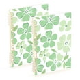 thumbnail image 1 of FORMRS 1-Subject Spiral Notebook 8" x 5" College Ruled 60 Refillable Sheet A5 Hard Cover, 2 Pack, Green Floral, 1 of 7