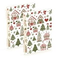 thumbnail image 1 of FORMRS 1-Subject Spiral Notebook 8" x 5" College Ruled 60 Refillable Sheet A5 Hard Cover, 2 Pack, Green Nordic Christmas, 1 of 7