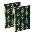 thumbnail image 1 of FORMRS 1-Subject Spiral Notebook 8" x 5" College Ruled 60 Refillable Sheet A5 Hard Cover, 2 Pack, Green Plants, 1 of 7