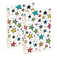 thumbnail image 1 of FORMRS 1-Subject Spiral Notebook 8" x 5" College Ruled 60 Refillable Sheet A5 Hard Cover, 2 Pack, Green Stars, 1 of 7
