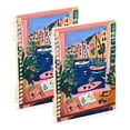 thumbnail image 1 of FORMRS 1-Subject Spiral Notebook 8" x 5" College Ruled 60 Refillable Sheet A5 Hard Cover, 2 Pack, Green Window, 1 of 7