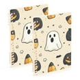 thumbnail image 1 of FORMRS 1-Subject Spiral Notebook 8" x 5" College Ruled 60 Refillable Sheet A5 Hard Cover, 2 Pack, Halloween Black Pumpkins, 1 of 7