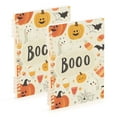 thumbnail image 1 of FORMRS 1-Subject Spiral Notebook 8" x 5" College Ruled 60 Refillable Sheet, 2 Pack, Halloween Cute Pumpkins, 1 of 7