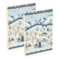 thumbnail image 1 of FORMRS 1-Subject Spiral Notebook 8" x 5" College Ruled 60 Refillable Sheet A5 Hard Cover, 2 Pack, Light Blue Mountain, 1 of 7