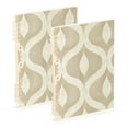 thumbnail image 1 of FORMRS 1-Subject Spiral Notebook 8" x 5" College Ruled 60 Refillable Sheet A5 Hard Cover, 2 Pack, Light Brown Pattern, 1 of 7
