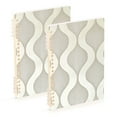 thumbnail image 1 of FORMRS 1-Subject Spiral Notebook 8" x 5" College Ruled 60 Refillable Sheet A5 Hard Cover, 2 Pack, Light Gray Pattern, 1 of 7