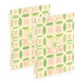 thumbnail image 1 of FORMRS 1-Subject Spiral Notebook 8" x 5" College Ruled 60 Refillable Sheet A5 Hard Cover, 2 Pack, Light Green Geometric, 1 of 7