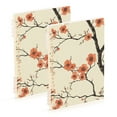 thumbnail image 1 of FORMRS 1-Subject Spiral Notebook 8" x 5" College Ruled 60 Refillable Sheet A5 Hard Cover, 2 Pack, Light Red Flowers, 1 of 7