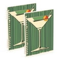 thumbnail image 1 of FORMRS 1-Subject Spiral Notebook 8" x 5" College Ruled 60 Refillable Sheet A5 Hard Cover, 2 Pack, Martini Olive, 1 of 7