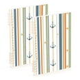 thumbnail image 1 of FORMRS 1-Subject Spiral Notebook 8" x 5" College Ruled 60 Refillable Sheet A5 Hard Cover, 2 Pack, Nautical Pattern, 1 of 7