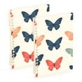 thumbnail image 1 of FORMRS 1-Subject Spiral Notebook 8" x 5" College Ruled 60 Refillable Sheet, 2 Pack, Orange Butterflies, 1 of 7
