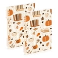 thumbnail image 1 of FORMRS 1-Subject Spiral Notebook 8" x 5" College Ruled 60 Refillable Sheet A5 Hard Cover, 2 Pack, Orange Fall Pumpkin, 1 of 7