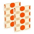 thumbnail image 1 of FORMRS 1-Subject Spiral Notebook 8" x 5" College Ruled 60 Refillable Sheet, 2 Pack, Orange Geometric Circles, 1 of 7