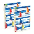 thumbnail image 1 of FORMRS 1-Subject Spiral Notebook 8" x 5" College Ruled 60 Refillable Sheet A5 Hard Cover, 2 Pack, Orange Sailboats, 1 of 7