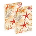 thumbnail image 1 of FORMRS 1-Subject Spiral Notebook 8" x 5" College Ruled 60 Refillable Sheet, 2 Pack, Orange Starfish, 1 of 7