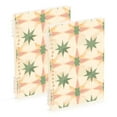 thumbnail image 1 of FORMRS 1-Subject Spiral Notebook 8" x 5" College Ruled 60 Refillable Sheet A5 Hard Cover, 2 Pack, Pastel Beige Geometric, 1 of 7