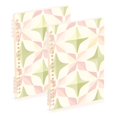 thumbnail image 1 of FORMRS 1-Subject Spiral Notebook 8" x 5" College Ruled 60 Refillable Sheet A5 Hard Cover, 2 Pack, Pastel Pink Geometric, 1 of 7