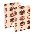 thumbnail image 1 of FORMRS 1-Subject Spiral Notebook 8" x 5" College Ruled 60 Refillable Sheet A5 Hard Cover, 2 Pack, Pink Cakes, 1 of 7