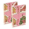 thumbnail image 1 of FORMRS 1-Subject Spiral Notebook 8" x 5" College Ruled 60 Refillable Sheet, 2 Pack, Pink Christmas House, 1 of 7