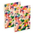 thumbnail image 1 of FORMRS 1-Subject Spiral Notebook 8" x 5" College Ruled 60 Refillable Sheet, 2 Pack, Pink Colorful Circles, 1 of 7